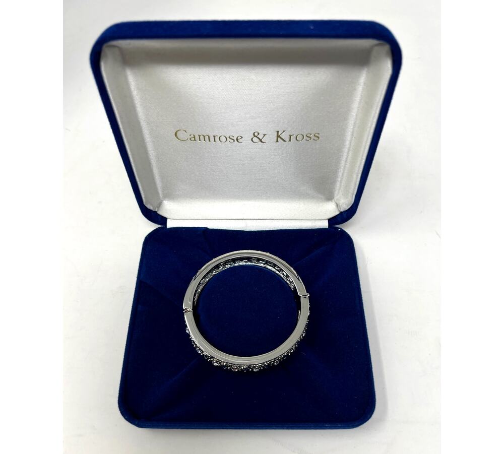 Camrose & Kross Jacqueline Kennedy Collection Silver Bangle Bracelet